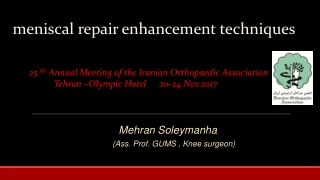 meniscal repair enhancement techniques