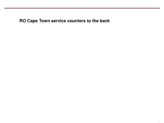 RO Cape Town service counters to the back