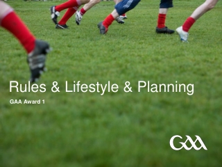 Rules &amp; Lifestyle &amp; Planning