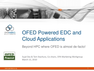 OFED Powered EDC and Cloud Applications