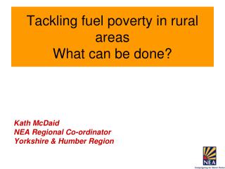 Tackling fuel poverty in rural areas What can be done?