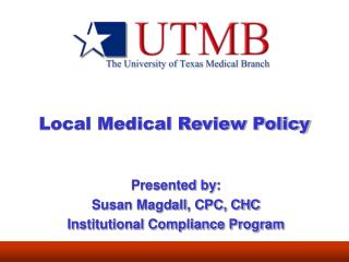 Local Medical Review Policy
