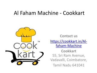 Buy Al Faham Barbeque Machine at Cookkart