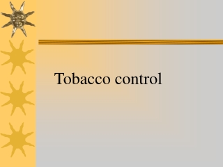 Tobacco control