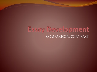 Essay Development