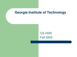 Georgia Institute of Technology