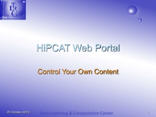 HiPCAT Web Portal