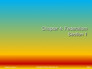 Chapter 4: Federalism Section 1