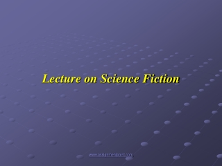 Lecture on Science Fiction