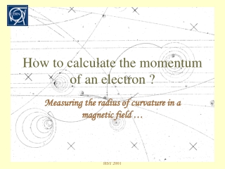 How to calculate the momentum of an electron ?