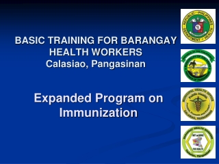 BASIC TRAINING FOR BARANGAY HEALTH WORKERS Calasiao, Pangasinan