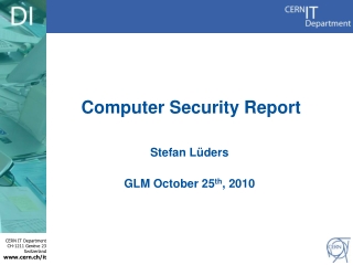 Computer Security Report