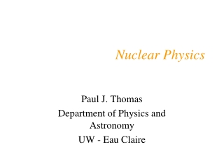 Nuclear Physics