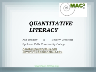 Asa Bradley &amp;	Beverly Vredevelt Spokane Falls Community College