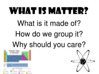 What is matter?