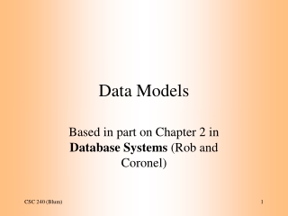 Data Models