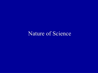 Nature of Science