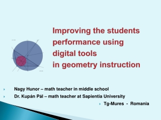 Nagy H unor – math teacher in middle school