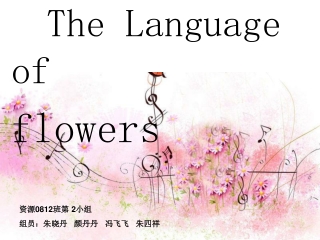 The Language of flowers