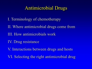 Antimicrobial Drugs