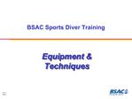 BSAC Sports Diver Training