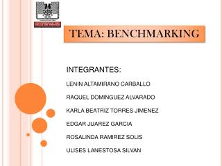 TEMA: BENCHMARKING