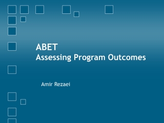 ABET Assessing Program Outcomes