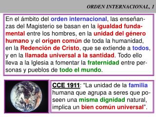 ORDEN INTERNACIONAL, 1