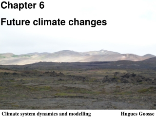 Chapter 6 Future climate changes