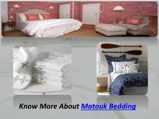 Matouk Bedding