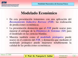 Modelado Económico