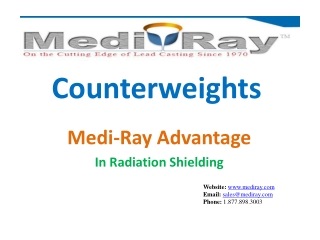 Medi-Ray | Leading Manufacturer of Lead Counterweights