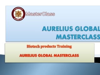 Biotech products Training