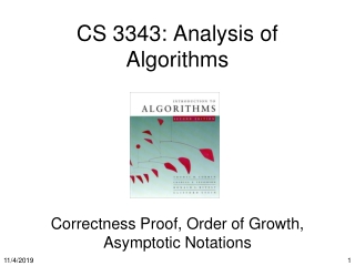 CS 3343: Analysis of Algorithms