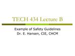 TECH 434 Lecture B