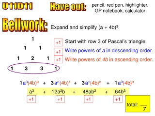 pencil, red pen, highlighter, GP notebook, calculator