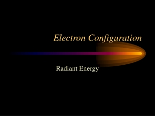 Electron Configuration