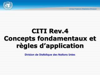 Division de Statistique des Nations Unies