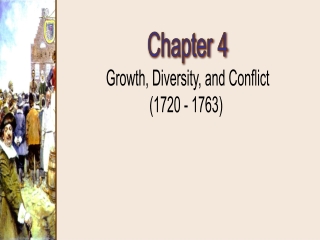 Chapter 4 Growth, Diversity, and Conflict (1720 - 1763)