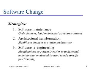 Software Change