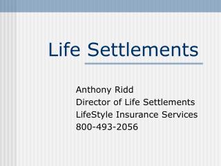 Life Settlements