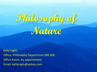 Philosophy of Nature