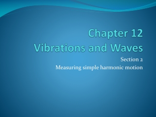 Chapter 12 Vibrations and Waves