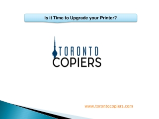 Is it Time to Upgrade your Printer