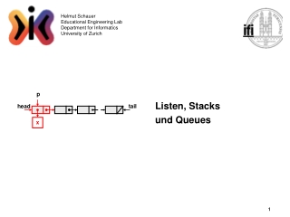 Listen, Stacks und Queues