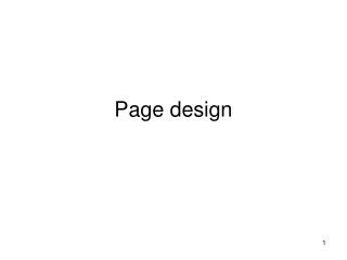 Page design