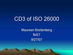CD3 of ISO 26000