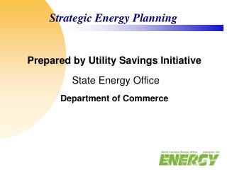 Strategic Energy Planning