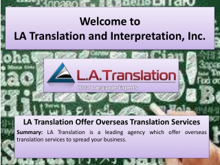 Arabic to English and Italian to English translation services