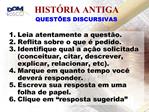 HIST RIA ANTIGA QUEST ES DISCURSIVAS